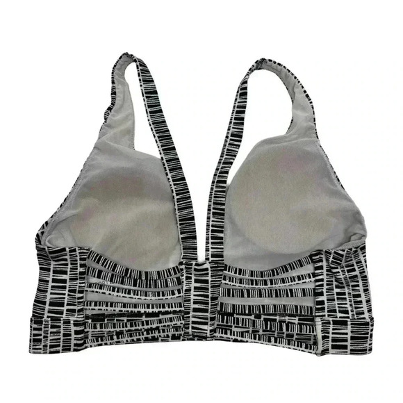 {VSX} Deep Plunge Fixed Straps Cutout Back Light Support Sports Bra - Picture 3 of 4